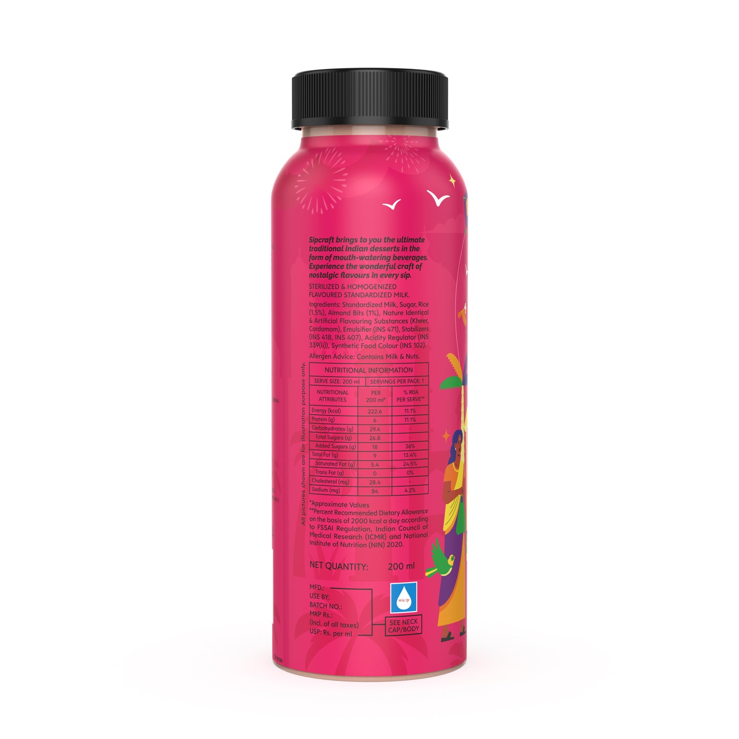 Sipcraft Badam Kheer Thick Shake - 200 ML