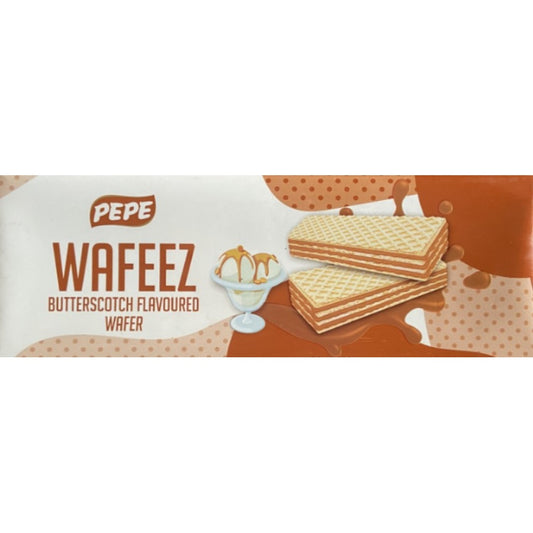 Pepe Wafeez	Butterscotch Wafer Biscuit - 100 GMS