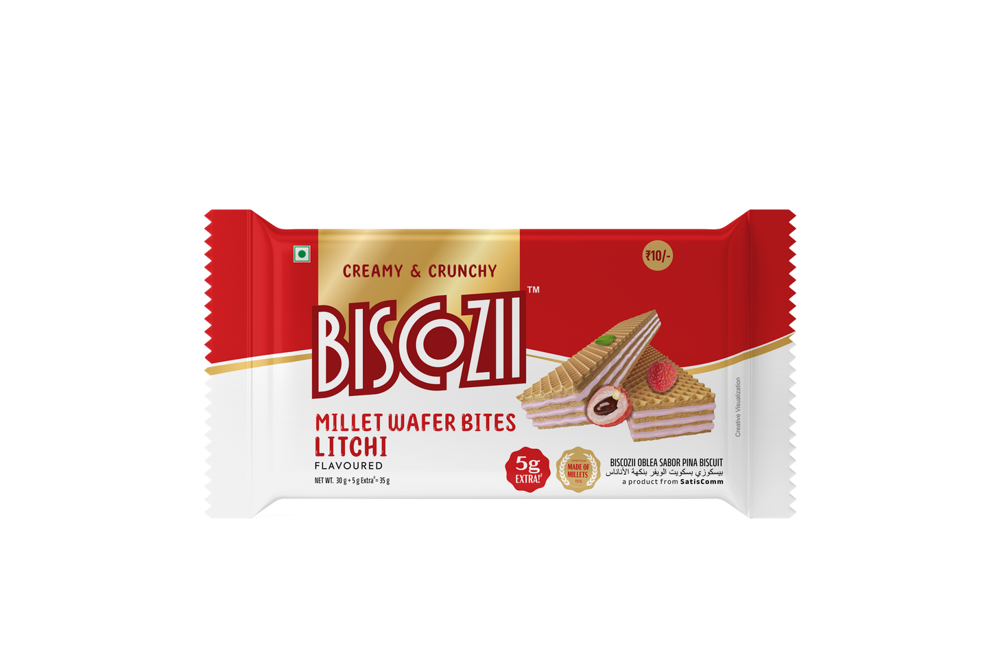 Biscozii Litchi Millet Bites - 35 GMS