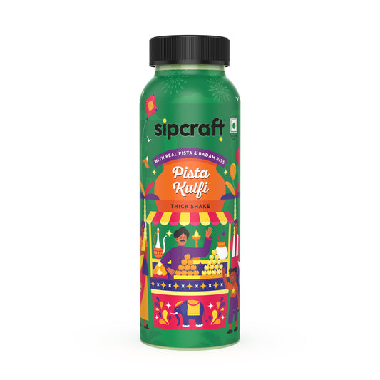 Sipcraft Pista Kulfi Thick Shake - 200 ML