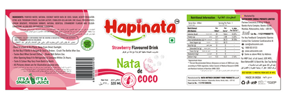 Hapinata Strawberry Flavoured Drink - 320 ML