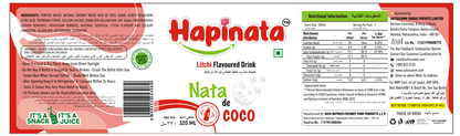 Hapinata Litchi Flavoured Drink - 320 ML