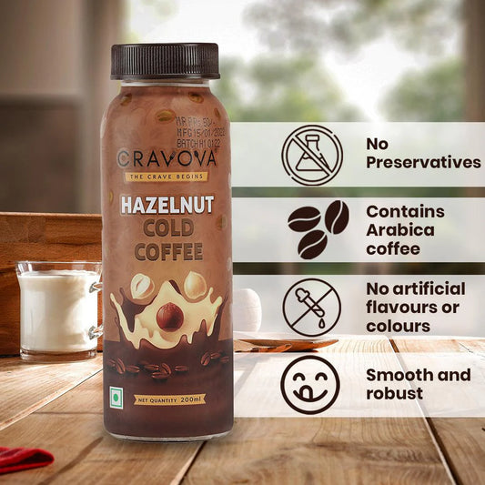 Cravova Hazelnut Cold Coffee - 200 ML